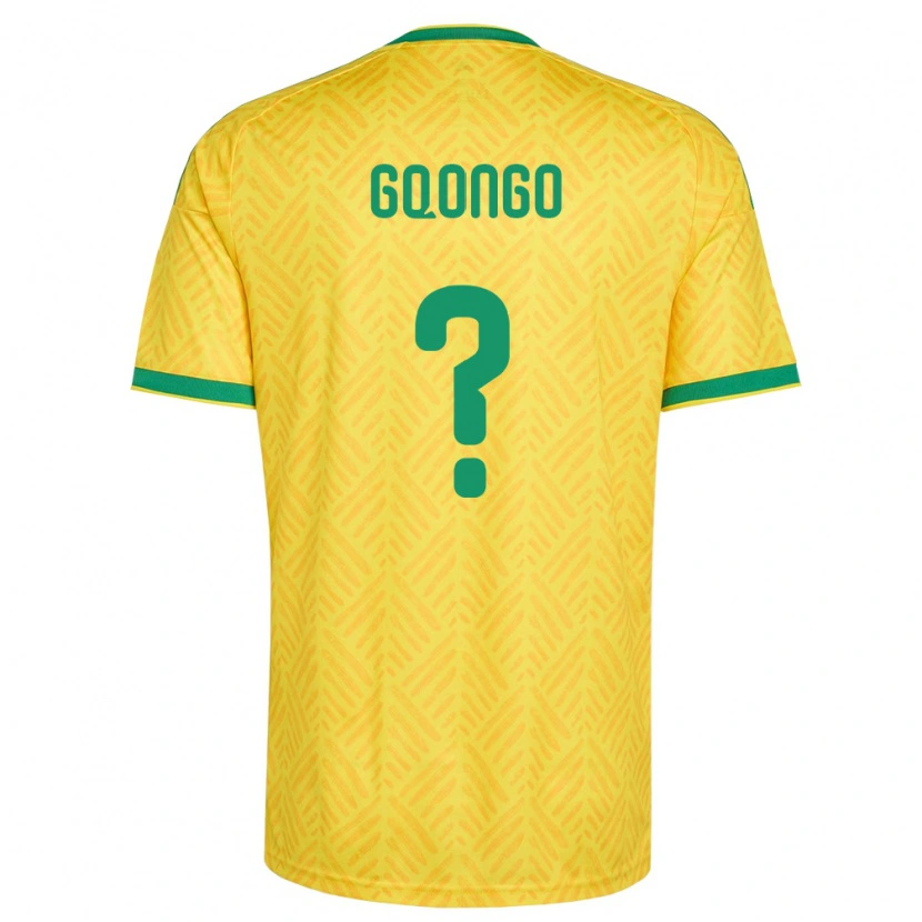 Danxen Kvinnor Sydafrika Lakham Gqongo #0 Gul Grön Hemmatröja Matchtröjor 26-28 Tröjor T-Tröja