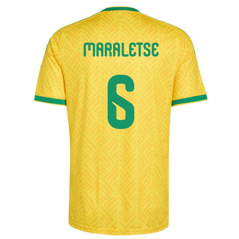 Danxen Kvinnor Sydafrika Kamohelo Maraletse #6 Gul Grön Hemmatröja Matchtröjor 26-28 Tröjor T-Tröja