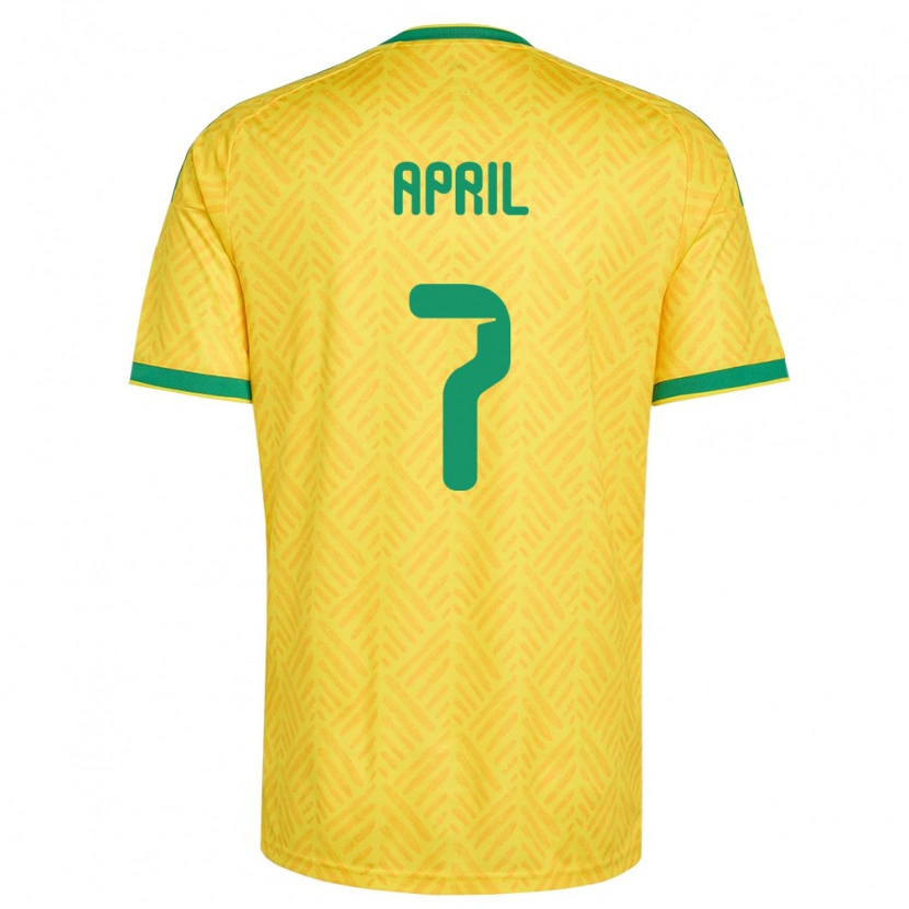 Danxen Kvinnor Sydafrika Shakeel April #7 Gul Grön Hemmatröja Matchtröjor 26-28 Tröjor T-Tröja