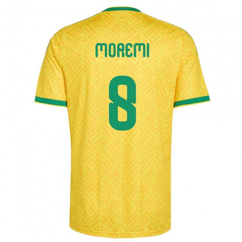 Danxen Kvinnor Sydafrika Tshepang Moremi #8 Gul Grön Hemmatröja Matchtröjor 26-28 Tröjor T-Tröja