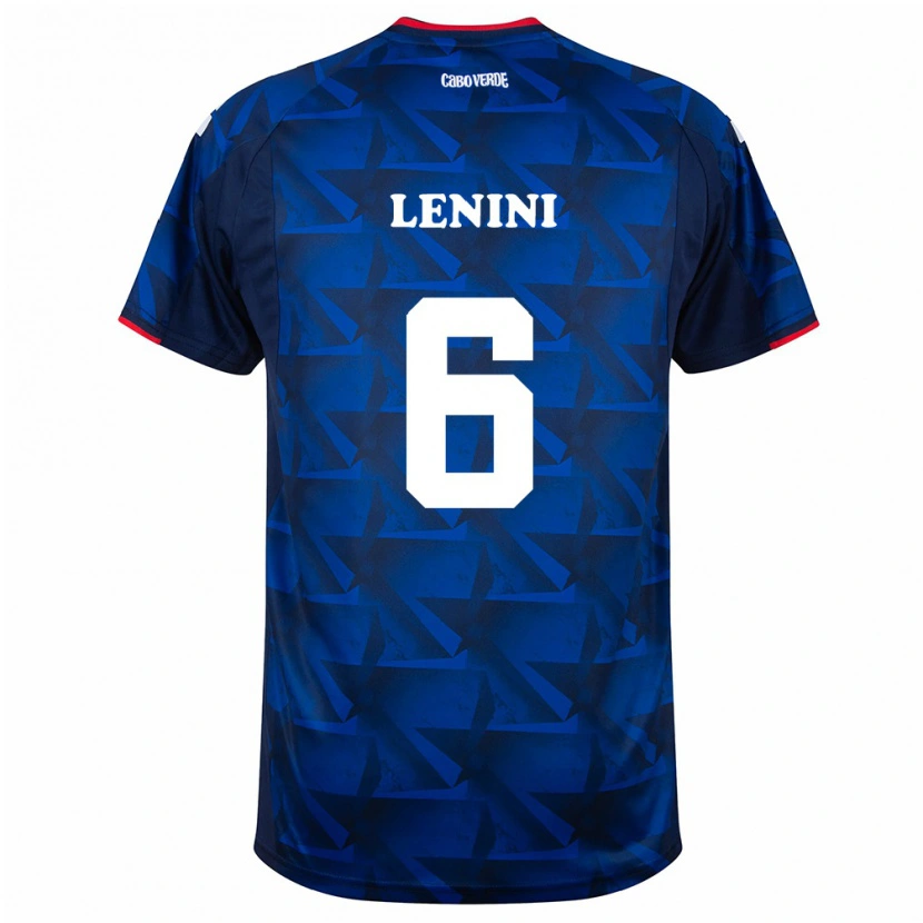 Danxen Kvinnor Kap Verde Kevin Lenini #6 Kunglig Blå Röd Hemmatröja Matchtröjor 26-28 Tröjor T-Tröja
