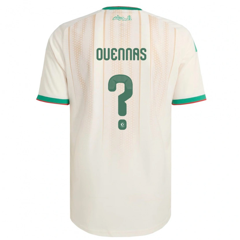Danxen Kvinnor Algeriet Nabil Ouennas #0 Off-White Grön Röd Hemmatröja Matchtröjor 26-28 Tröjor T-Tröja