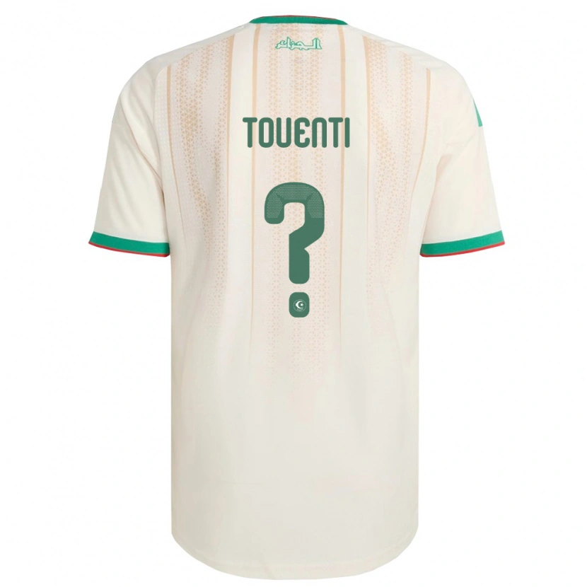 Danxen Kvinnor Algeriet Mehdi Touenti #0 Off-White Grön Röd Hemmatröja Matchtröjor 26-28 Tröjor T-Tröja