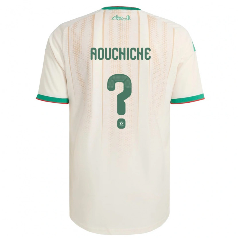Danxen Kvinnor Algeriet Adil Aouchiche #0 Off-White Grön Röd Hemmatröja Matchtröjor 26-28 Tröjor T-Tröja