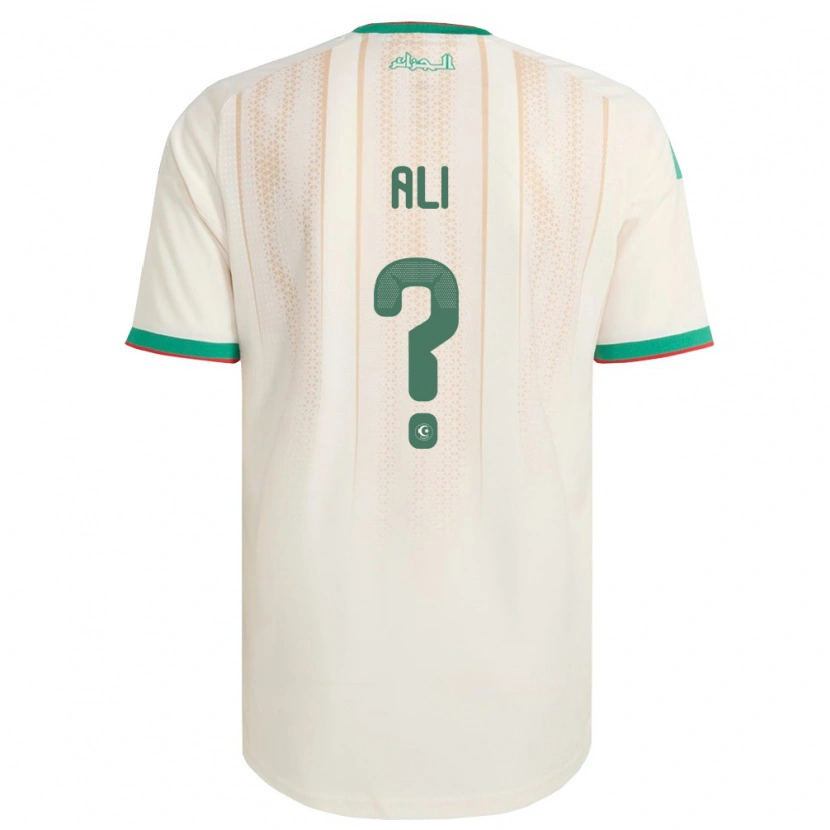Danxen Kvinnor Algeriet Kéfren Ali #0 Off-White Grön Röd Hemmatröja Matchtröjor 26-28 Tröjor T-Tröja