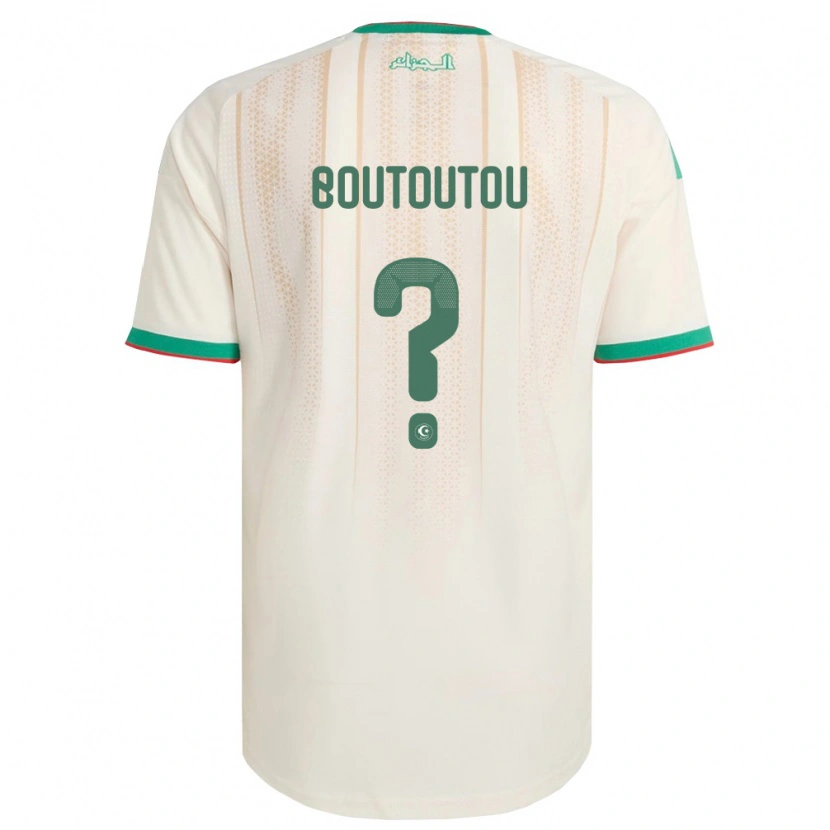 Danxen Kvinnor Algeriet Yacine Boutoutou #0 Off-White Grön Röd Hemmatröja Matchtröjor 26-28 Tröjor T-Tröja