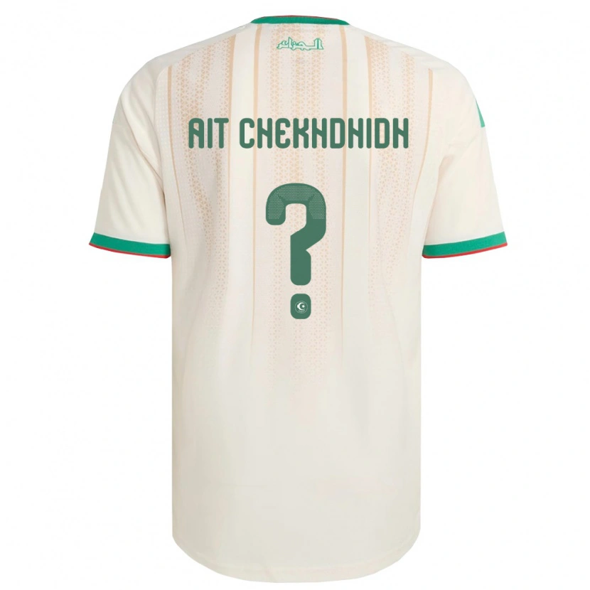 Danxen Kvinnor Algeriet Aissa Ait Chekhdhidh #0 Off-White Grön Röd Hemmatröja Matchtröjor 26-28 Tröjor T-Tröja