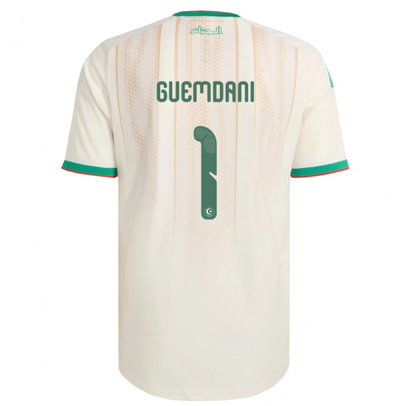 Danxen Kvinnor Algeriet Ivan Guemdani #1 Off-White Grön Röd Hemmatröja Matchtröjor 26-28 Tröjor T-Tröja