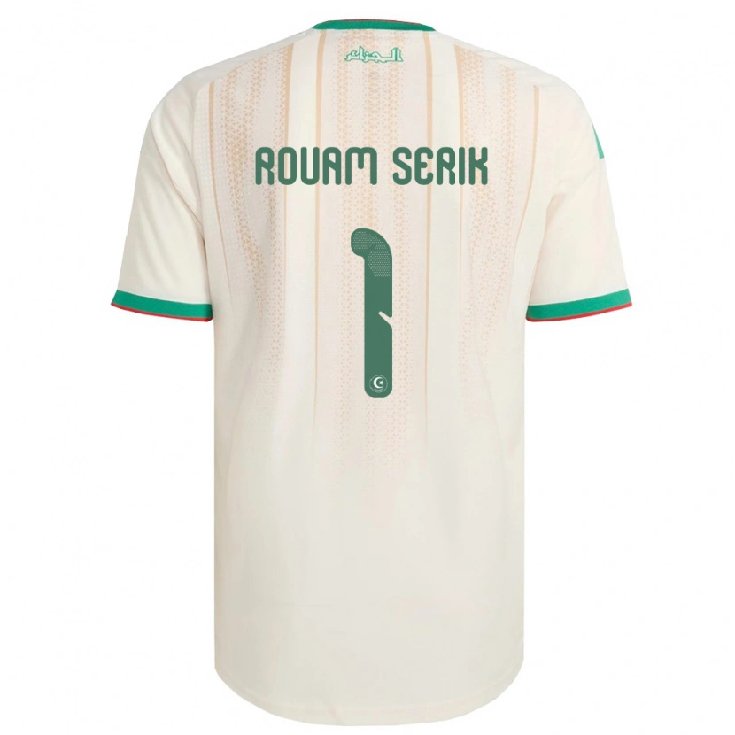 Danxen Kvinnor Algeriet Lahouari Rouam Serik #1 Off-White Grön Röd Hemmatröja Matchtröjor 26-28 Tröjor T-Tröja
