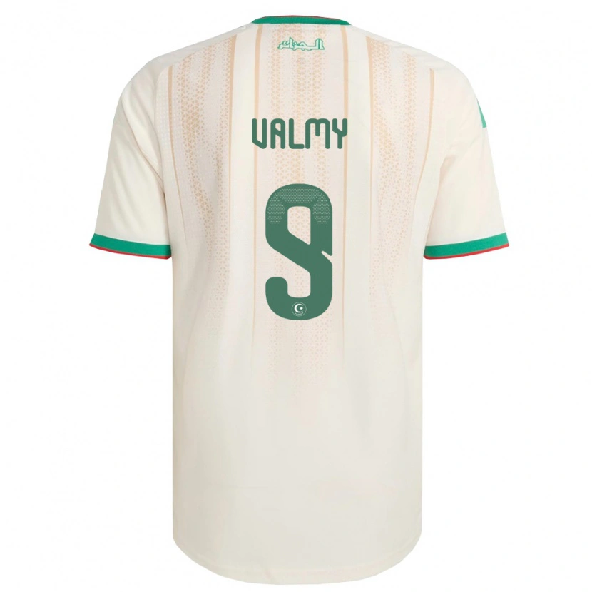 Danxen Kvinnor Algeriet Mouhammad Valmy #9 Off-White Grön Röd Hemmatröja Matchtröjor 26-28 Tröjor T-Tröja