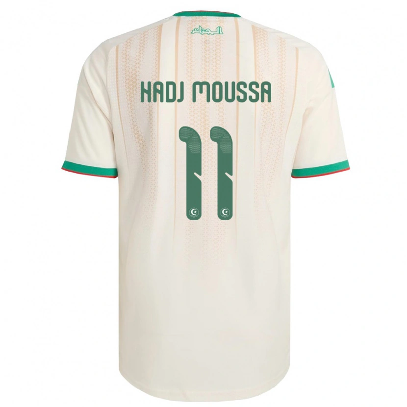 Danxen Kvinnor Algeriet Anis Hadj Moussa #11 Off-White Grön Röd Hemmatröja Matchtröjor 26-28 Tröjor T-Tröja