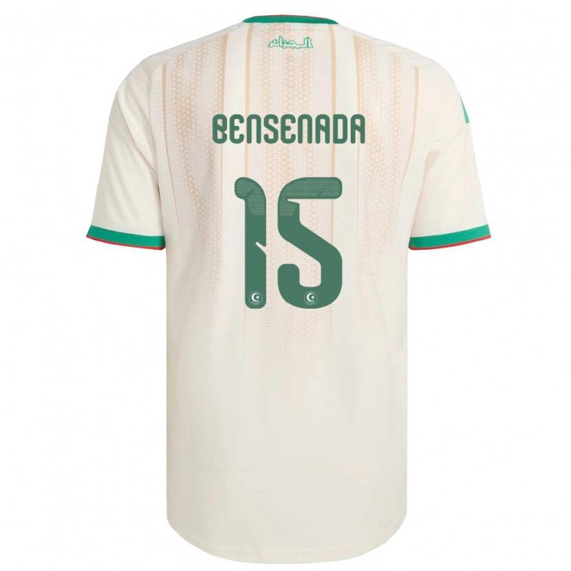Danxen Kvinnor Algeriet Ilyes Bensenada #15 Off-White Grön Röd Hemmatröja Matchtröjor 26-28 Tröjor T-Tröja