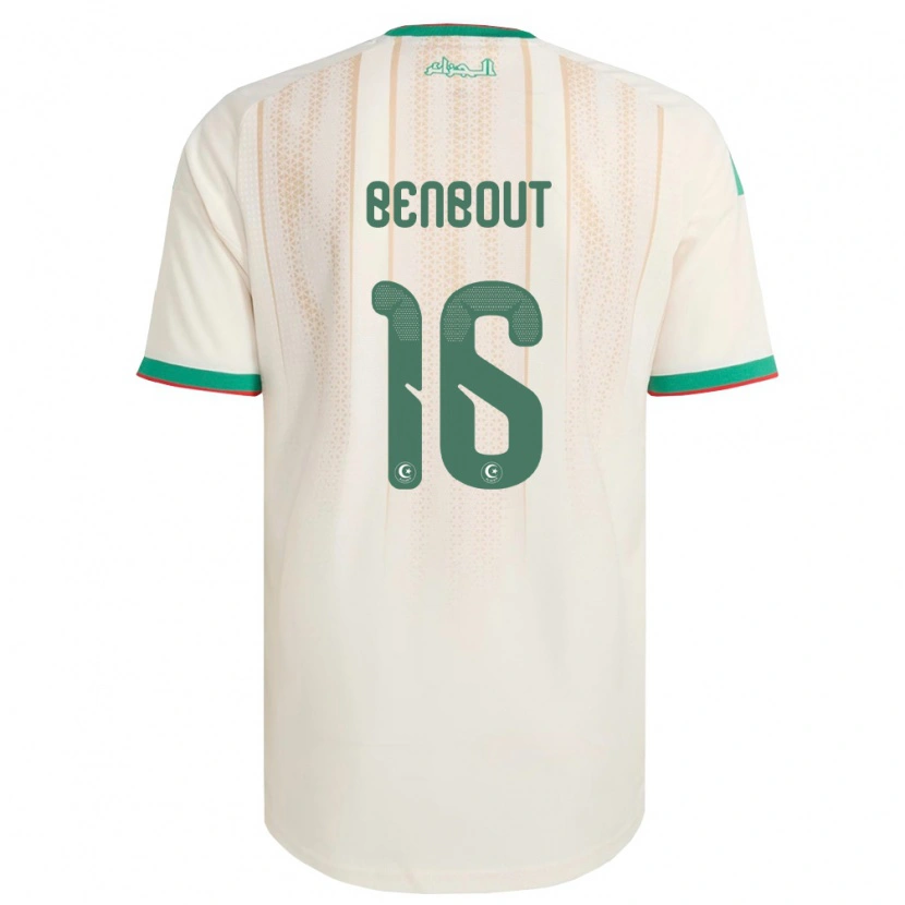 Danxen Kvinnor Algeriet Oussama Benbout #16 Off-White Grön Röd Hemmatröja Matchtröjor 26-28 Tröjor T-Tröja