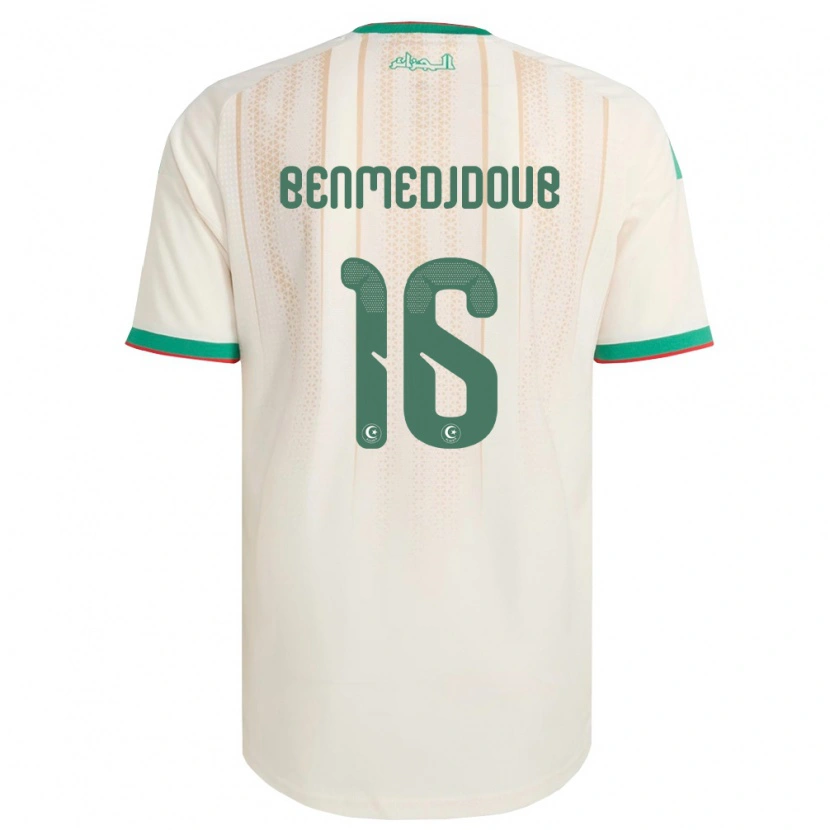 Danxen Kvinnor Algeriet Nazim Benmedjdoub #16 Off-White Grön Röd Hemmatröja Matchtröjor 26-28 Tröjor T-Tröja