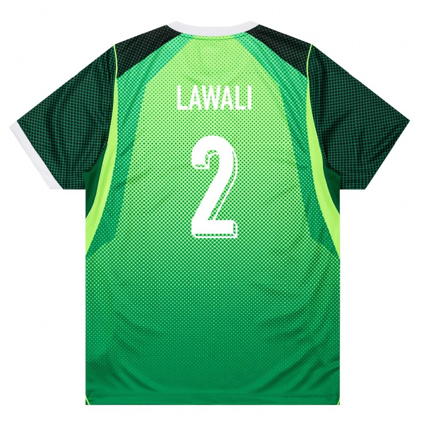 Danxen Kvinnor Nigeria Yahaya Lawali #2 Grön Vit Hemmatröja Matchtröjor 26-28 Tröjor T-Tröja