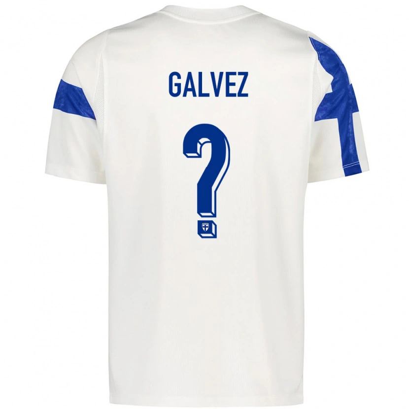 Danxen Kvinnor Finland Tomas Galvez #0 Vit Blå Hemmatröja Matchtröjor 26-28 Tröjor T-Tröja