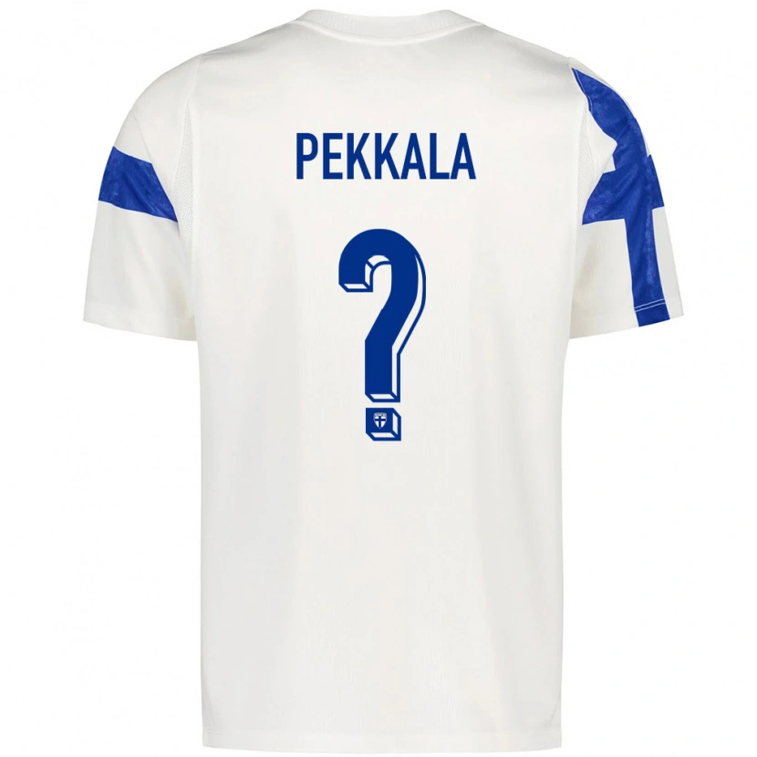 Danxen Kvinnor Finland Eetu Pekkala #0 Vit Blå Hemmatröja Matchtröjor 26-28 Tröjor T-Tröja