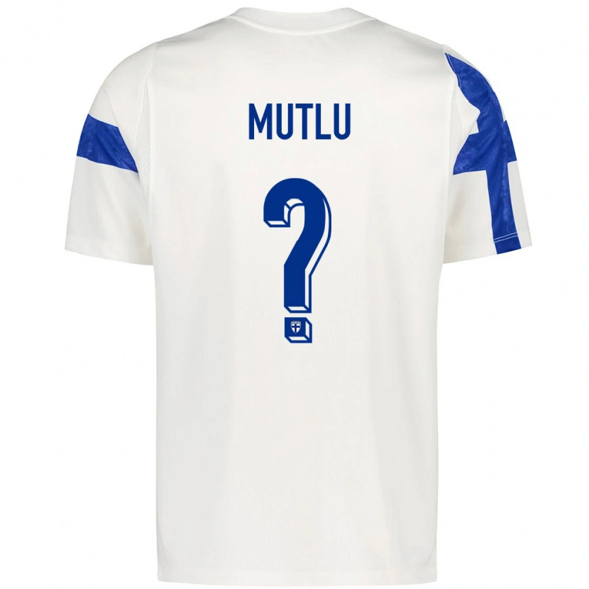 Danxen Kvinnor Finland Volkan Mutlu #0 Vit Blå Hemmatröja Matchtröjor 26-28 Tröjor T-Tröja