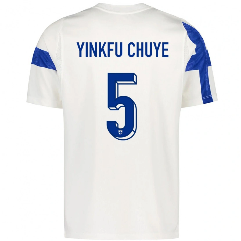 Danxen Kvinnor Finland Miguel Yinkfu Chuye #5 Vit Blå Hemmatröja Matchtröjor 26-28 Tröjor T-Tröja