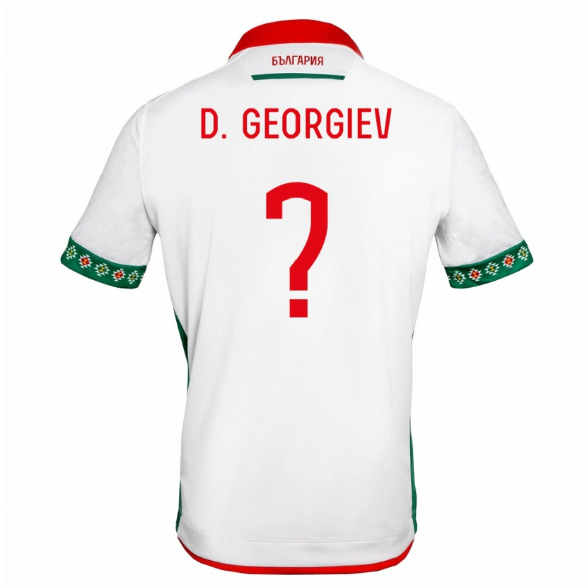 Danxen Kvinnor Bulgarien David Georgiev #0 Vit Grön Röd Hemmatröja Matchtröjor 26-28 Tröjor T-Tröja