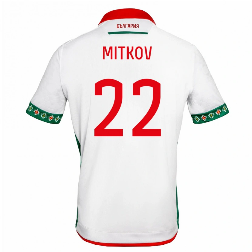 Danxen Kvinnor Bulgarien Asen Mitkov #22 Vit Grön Röd Hemmatröja Matchtröjor 26-28 Tröjor T-Tröja