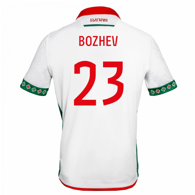 Danxen Kvinnor Bulgarien Aleks Bozhev #23 Vit Grön Röd Hemmatröja Matchtröjor 26-28 Tröjor T-Tröja