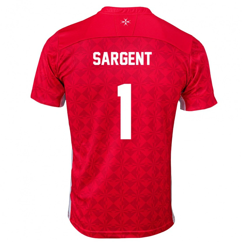 Danxen Kvinnor Malta Karl Sargent #1 Röd Vit Hemmatröja Matchtröjor 26-28 Tröjor T-Tröja