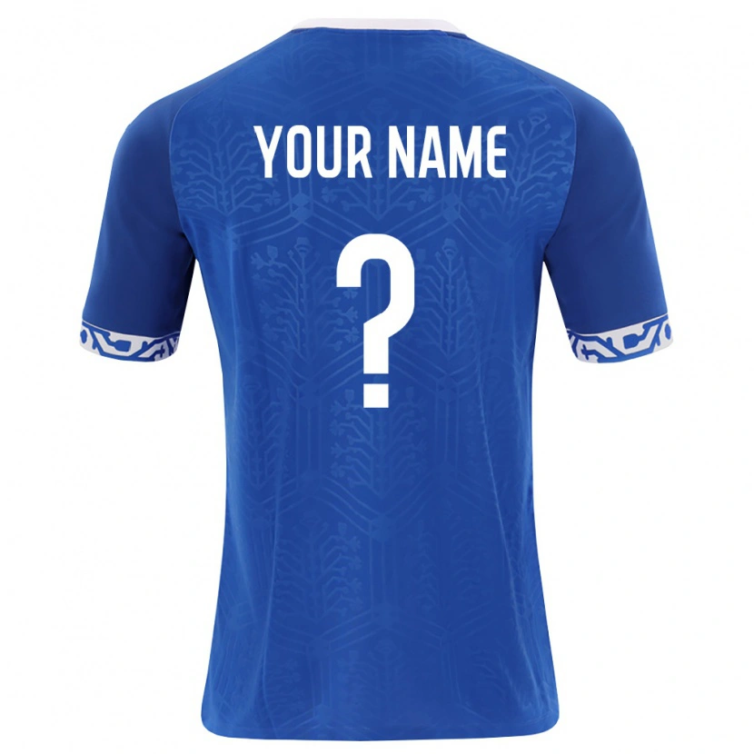 Danxen Kvinnor Moldavien Ditt Namn #0 Kunglig Blå Vit Hemmatröja Matchtröjor 26-28 Tröjor T-Tröja