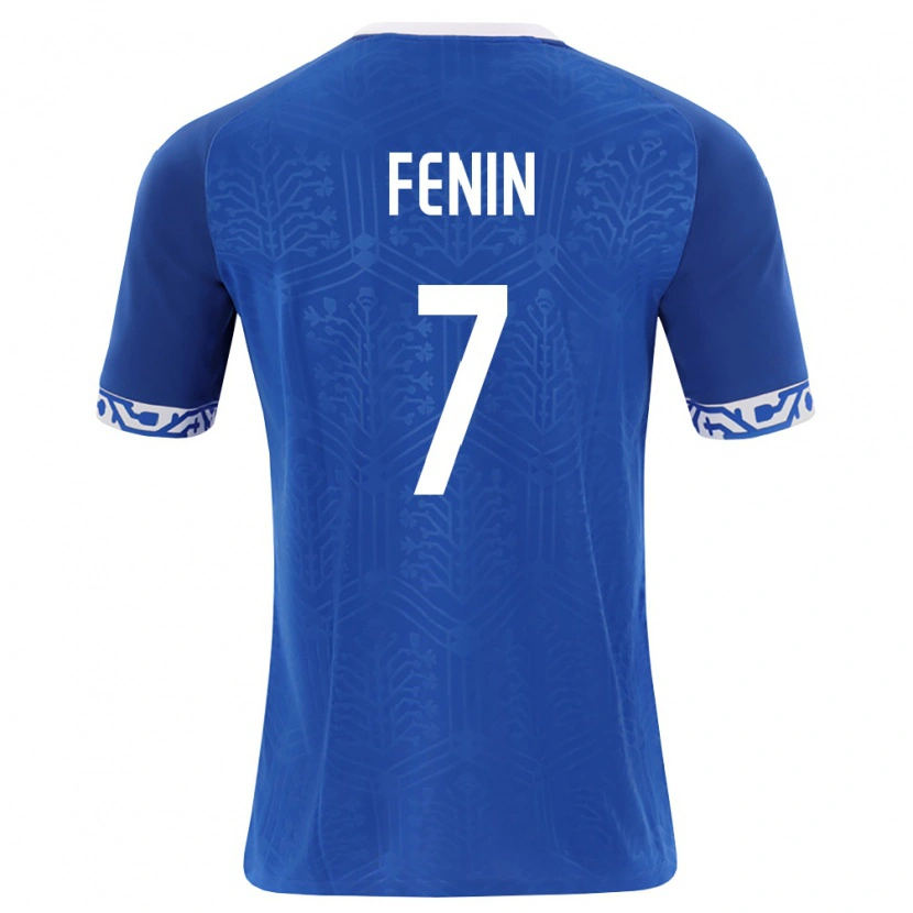 Danxen Kvinnor Moldavien Andrei Fenin #7 Kunglig Blå Vit Hemmatröja Matchtröjor 26-28 Tröjor T-Tröja