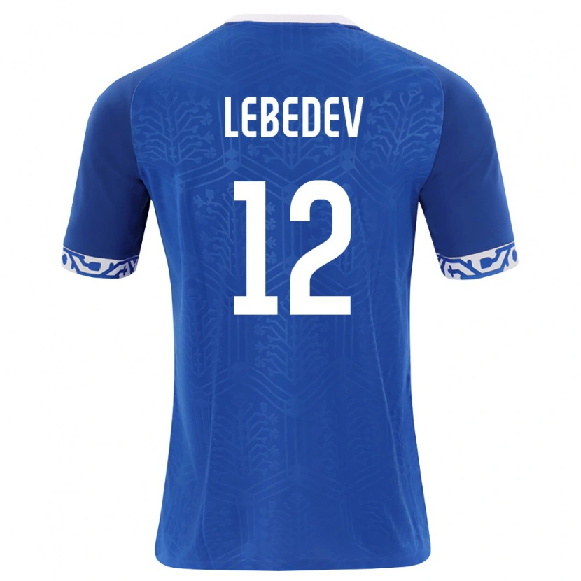 Danxen Kvinnor Moldavien Nichita Lebedev #12 Kunglig Blå Vit Hemmatröja Matchtröjor 26-28 Tröjor T-Tröja