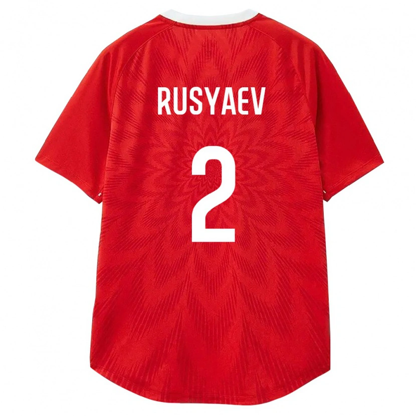 Danxen Kvinnor Ryssland Igor Rusyaev #2 Röd Vit Brun Hemmatröja Matchtröjor 26-28 Tröjor T-Tröja