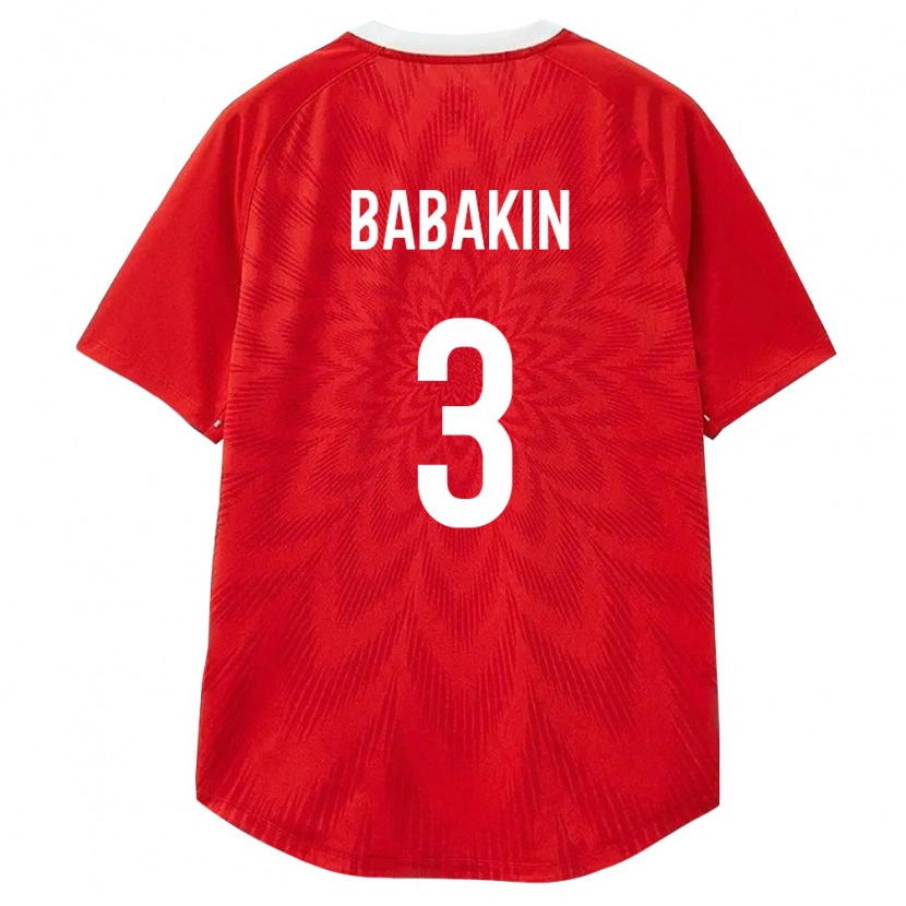 Danxen Kvinnor Ryssland Nikita Babakin #3 Röd Vit Brun Hemmatröja Matchtröjor 26-28 Tröjor T-Tröja