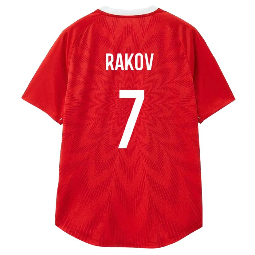 Danxen Kvinnor Ryssland Vadim Rakov #7 Röd Vit Brun Hemmatröja Matchtröjor 26-28 Tröjor T-Tröja