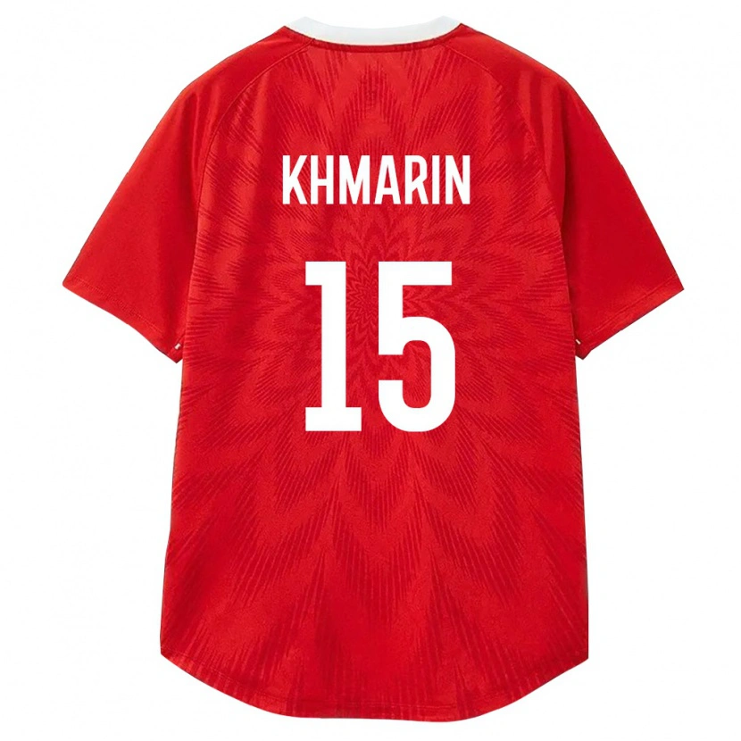 Danxen Kvinnor Ryssland Artem Khmarin #15 Röd Vit Brun Hemmatröja Matchtröjor 26-28 Tröjor T-Tröja