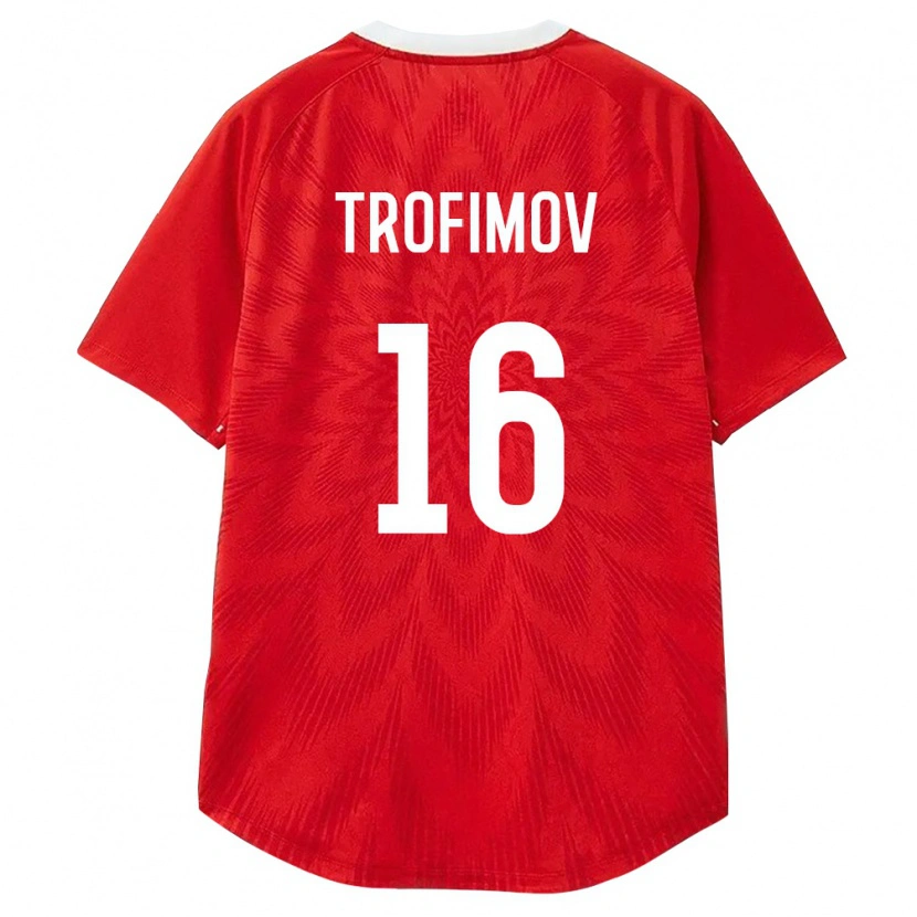 Danxen Kvinnor Ryssland Daniil Trofimov #16 Röd Vit Brun Hemmatröja Matchtröjor 26-28 Tröjor T-Tröja