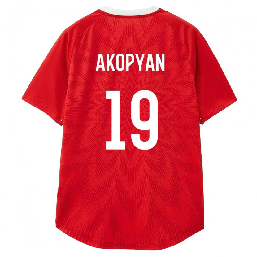 Danxen Kvinnor Ryssland Eduard Akopyan #19 Röd Vit Brun Hemmatröja Matchtröjor 26-28 Tröjor T-Tröja