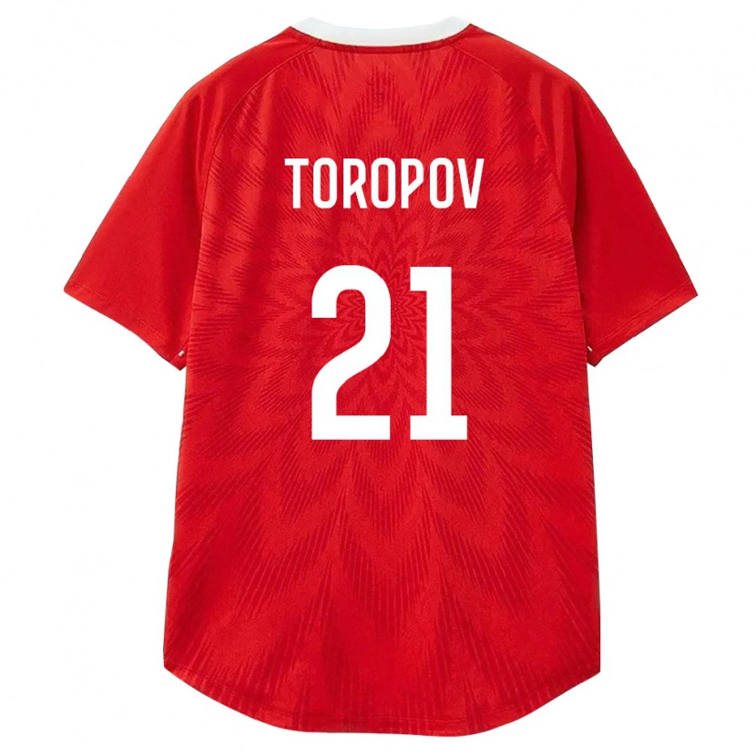 Danxen Kvinnor Ryssland Egor Toropov #21 Röd Vit Brun Hemmatröja Matchtröjor 26-28 Tröjor T-Tröja