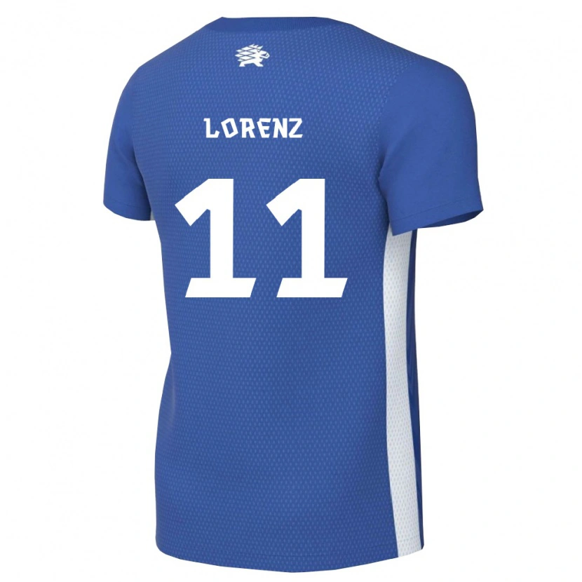 Danxen Kvinnor Estland Karl-Tristan Lorenz #11 Mörkblå Vit Hemmatröja Matchtröjor 26-28 Tröjor T-Tröja