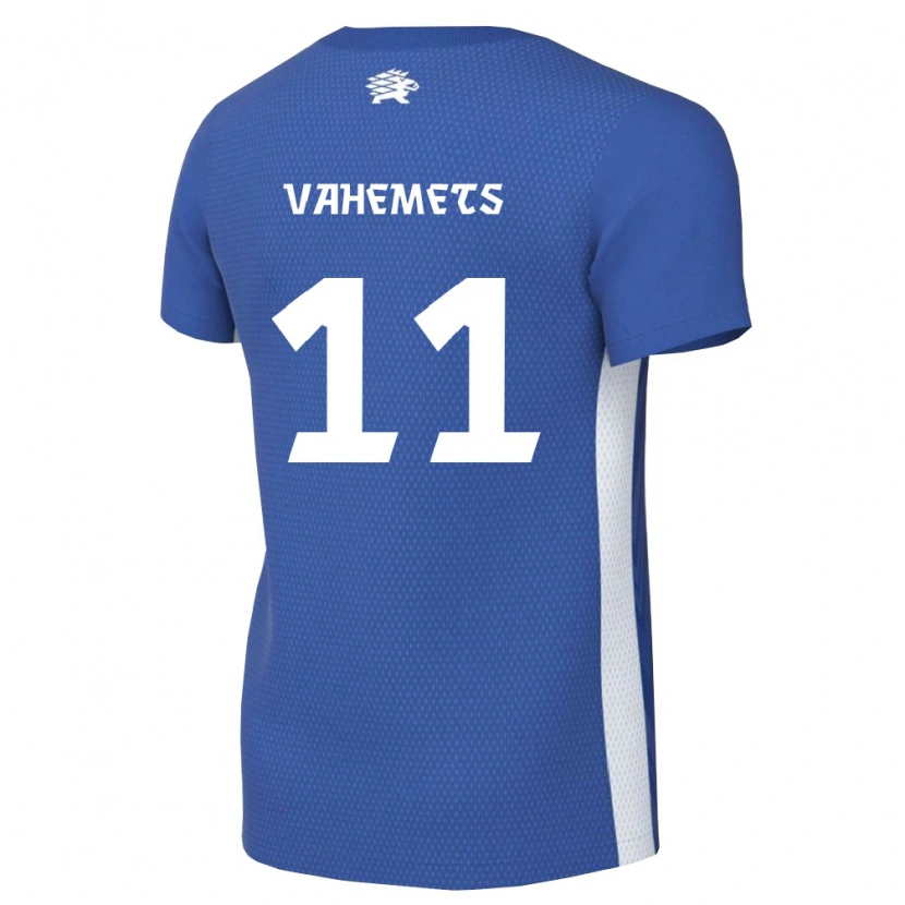 Danxen Kvinnor Estland Oskar Vahemets #11 Mörkblå Vit Hemmatröja Matchtröjor 26-28 Tröjor T-Tröja