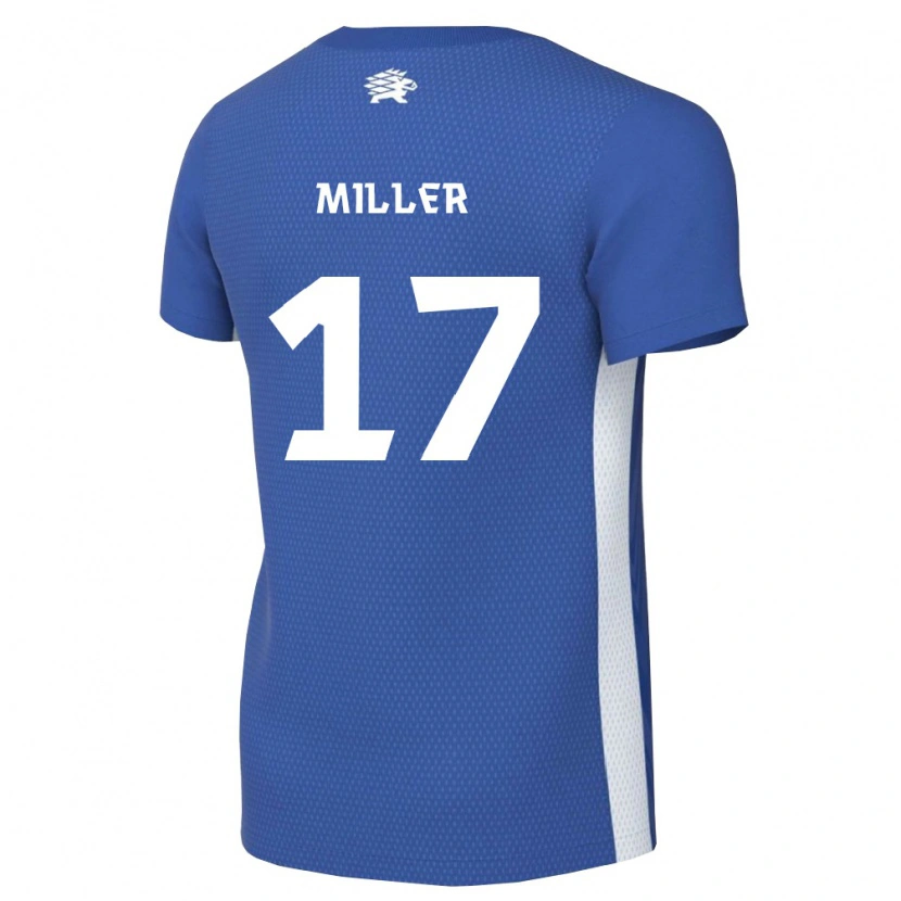 Danxen Kvinnor Estland Martin Miller #17 Mörkblå Vit Hemmatröja Matchtröjor 26-28 Tröjor T-Tröja