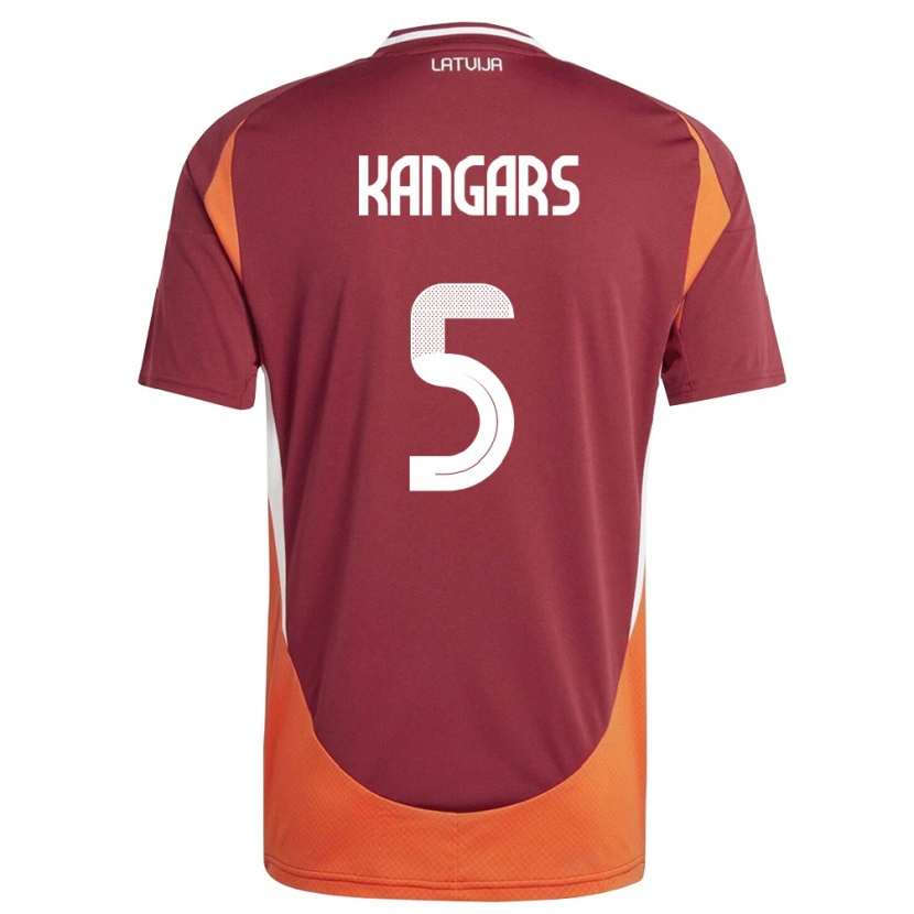 Danxen Kvinnor Lettland Alans Kangars #5 Djup Röd Vit Orange Hemmatröja Matchtröjor 26-28 Tröjor T-Tröja