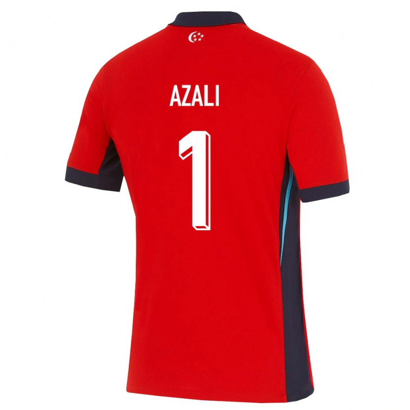 Danxen Kvinnor Singapore Azakhir Azali #1 Röd Vit Svart Hemmatröja Matchtröjor 26-28 Tröjor T-Tröja