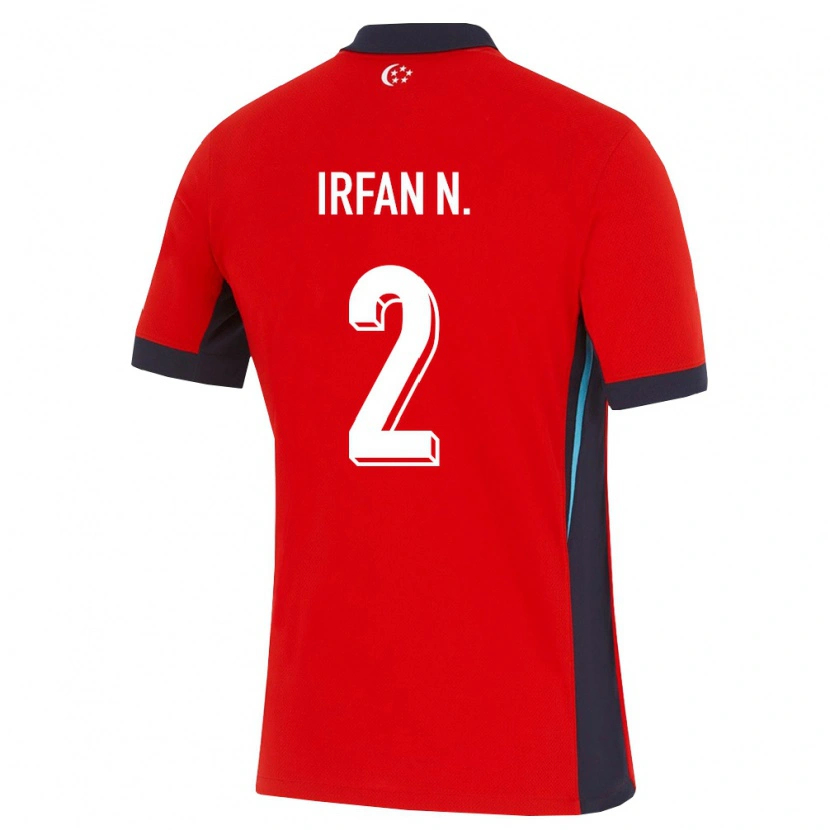 Danxen Kvinnor Singapore Irfan Najeeb #2 Röd Vit Svart Hemmatröja Matchtröjor 26-28 Tröjor T-Tröja