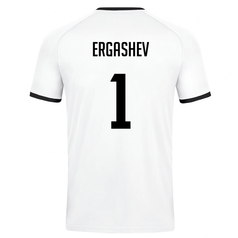 Danxen Kvinnor Uzbekistan Botirali Ergashev #1 Vit Mörk Grön Bortatröja Matchtröjor 26-28 Tröjor T-Tröja