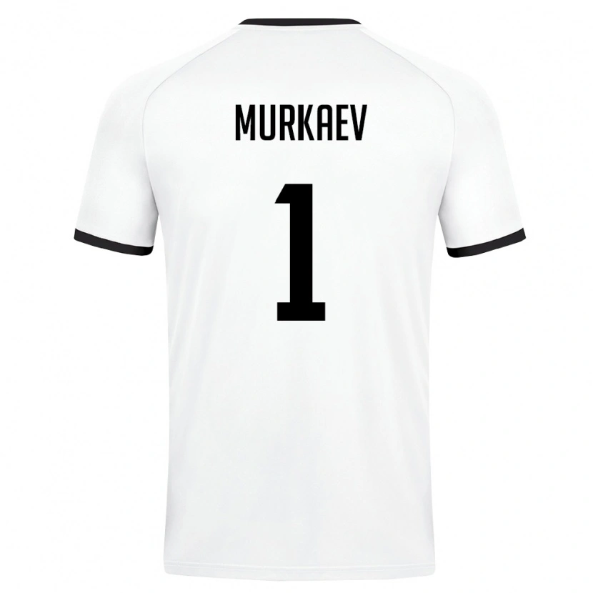 Danxen Kvinnor Uzbekistan Maksim Murkaev #1 Vit Mörk Grön Bortatröja Matchtröjor 26-28 Tröjor T-Tröja