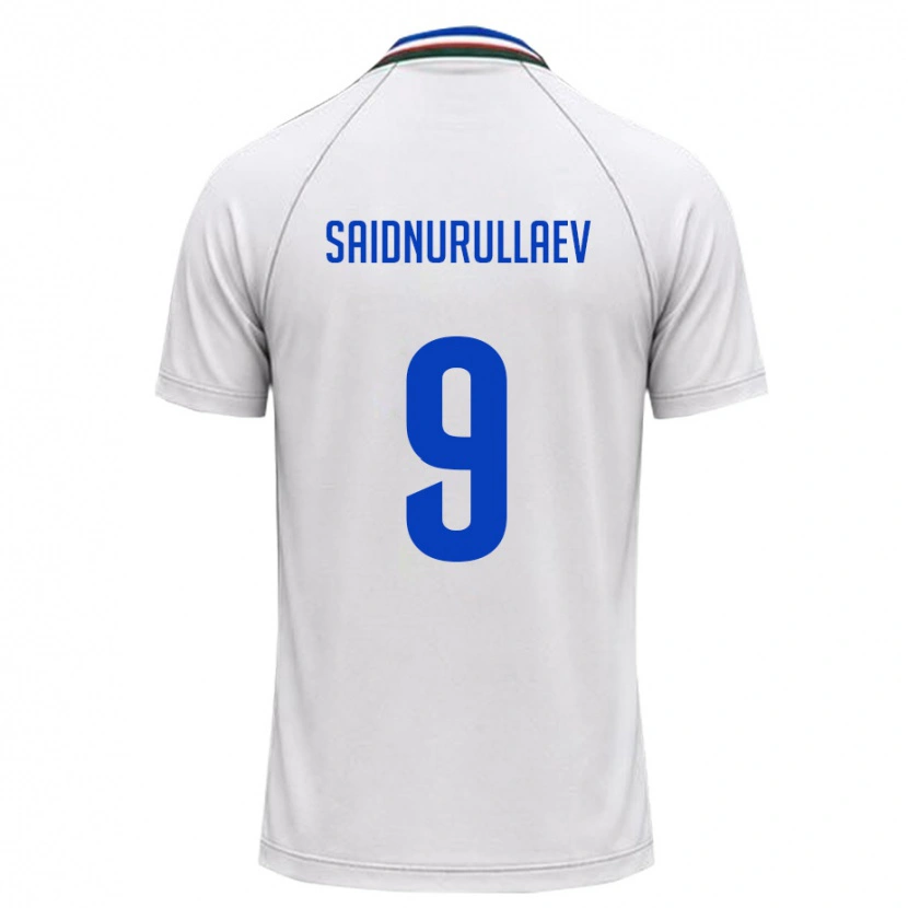 Danxen Kvinnor Uzbekistan Saidumarkhon Saidnurullaev #9 Vit Mörk Grön Bortatröja Matchtröjor 26-28 Tröjor T-Tröja