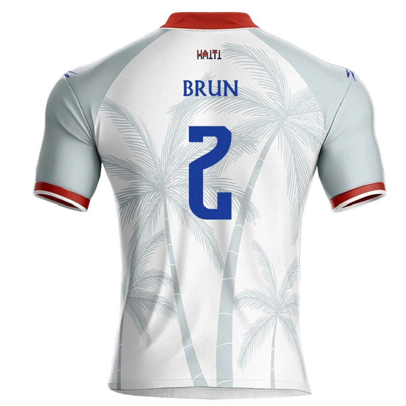Danxen Kvinnor Haiti Shaun Brun #2 Vit Röd Grå Bortatröja Matchtröjor 26-28 Tröjor T-Tröja