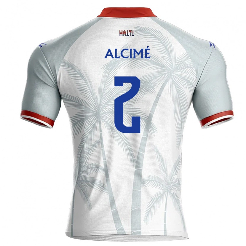 Danxen Kvinnor Haiti Marc-Arthur Alcimé #2 Vit Röd Grå Bortatröja Matchtröjor 26-28 Tröjor T-Tröja