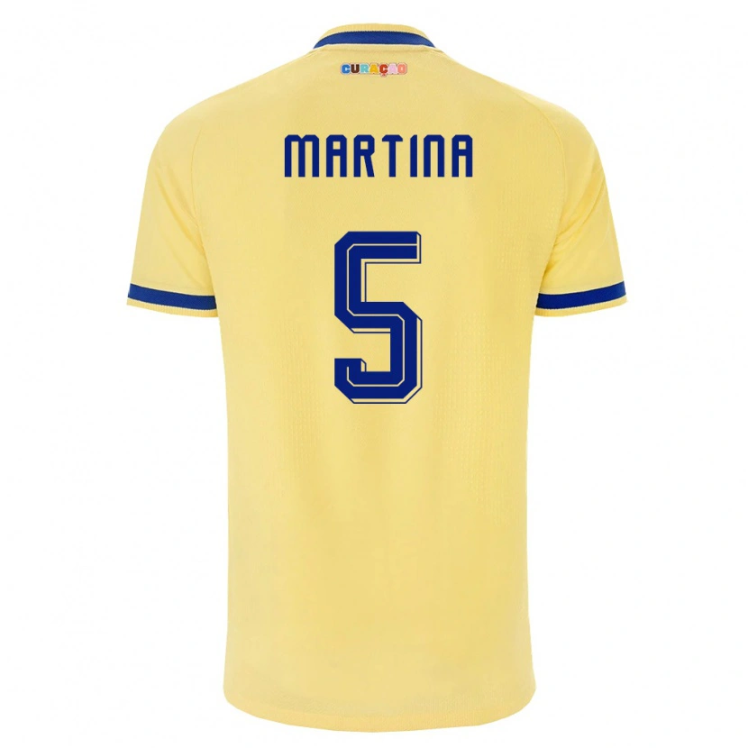 Danxen Kvinnor Curaçao Jorvimar Martina #5 Gul Marin Rosa Bortatröja Matchtröjor 26-28 Tröjor T-Tröja