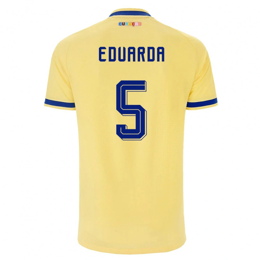 Danxen Kvinnor Curaçao Ribryashen Eduarda #5 Gul Marin Rosa Bortatröja Matchtröjor 26-28 Tröjor T-Tröja